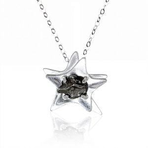 Star Meteorite Pendant in Sterling Silver