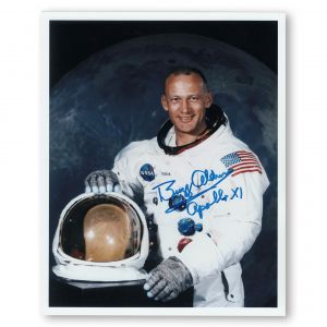 Buzz Aldrin Signed 8x10 WSS Photo