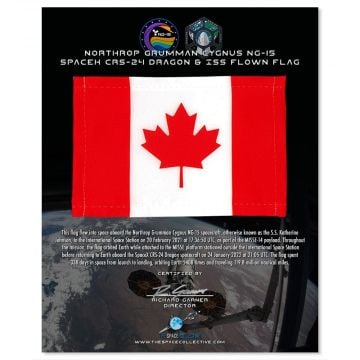 SpaceX & ISS Flown Canada Flag