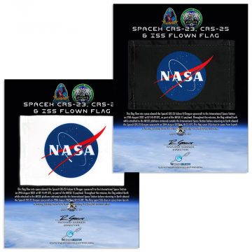 SpaceX & ISS Flown 6x4 NASA Flag