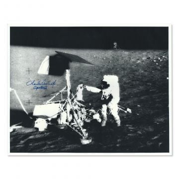 Pete Conrad Signed 16x20 Apollo 12 Photo