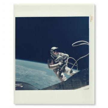 Gemini 4 First American Spacewalk Red Number Litho
