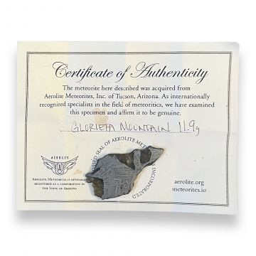 Glorieta Mountain Pallasite Meteorite 11.9g