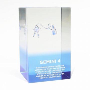 Gemini 4 Flown Astronaut & Capsule Pin Lucite