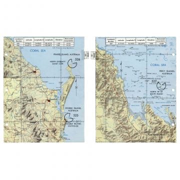 Apollo 9 Flown Double Island-Australia Landmark Map